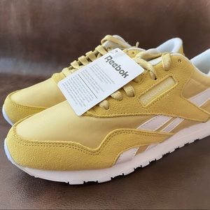 Reebok CL Nylon sneakers in yellow